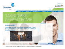Tablet Screenshot of globemedsaudi.com